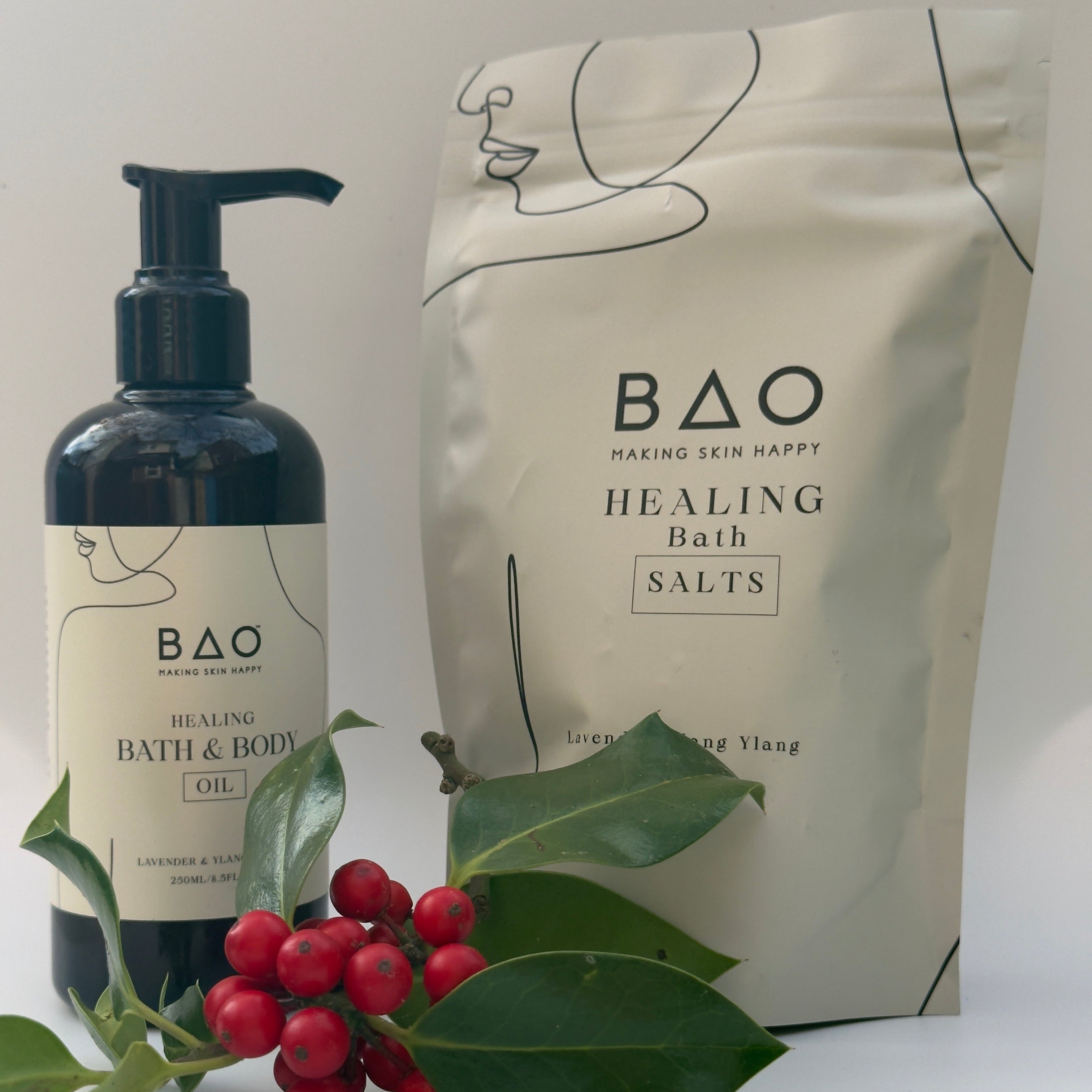 Healing Body Oil and Healing Bath Salt