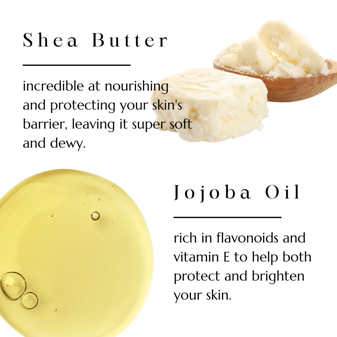 Shea butter and jojoba oil, key ingredients in BAO Nourishing Overnight Mask