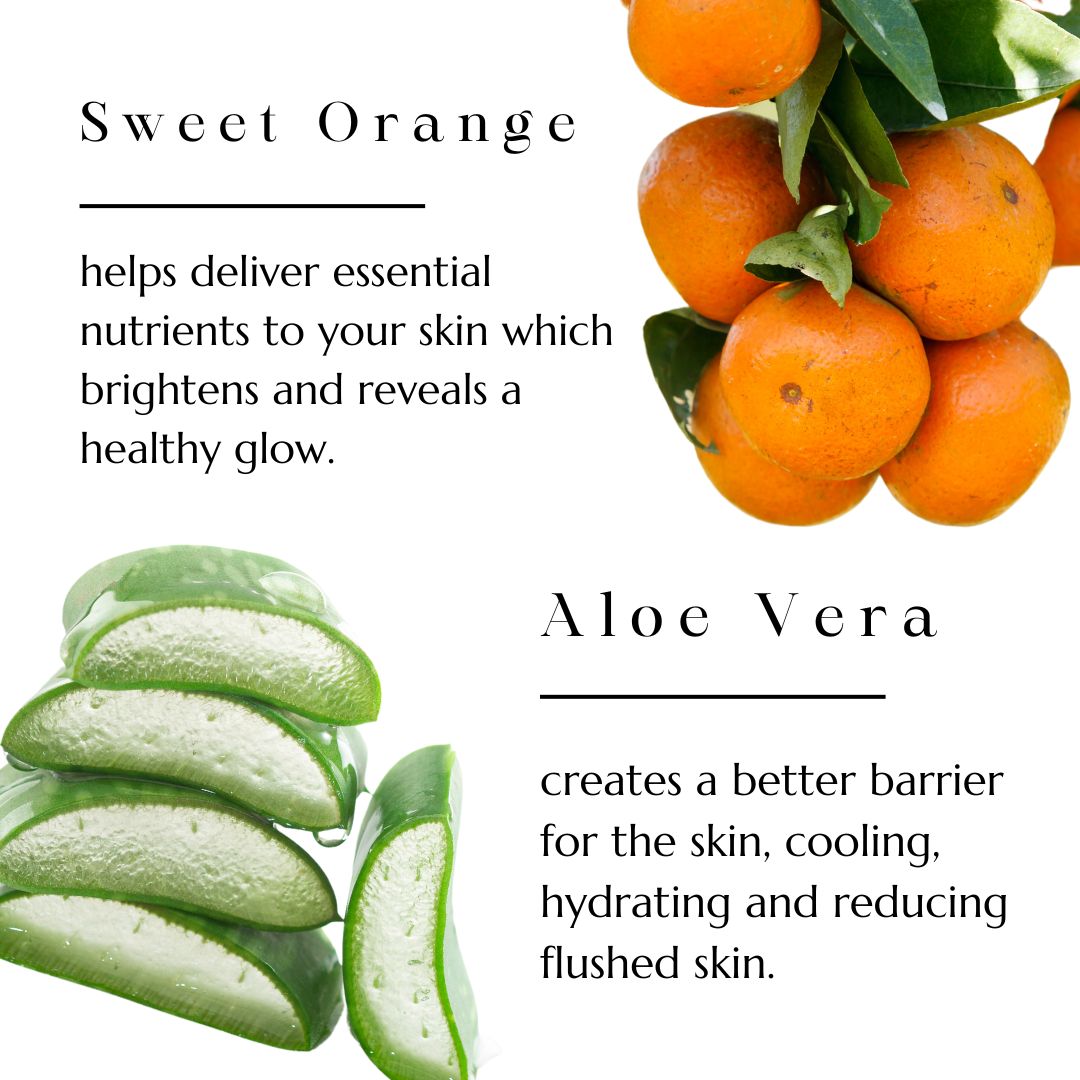 Sweet oranges and sliced aloe vera, key ingredients in BAO Brightening Hand &amp; Body Wash